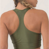 Sicilian Olive Sports Bra Top