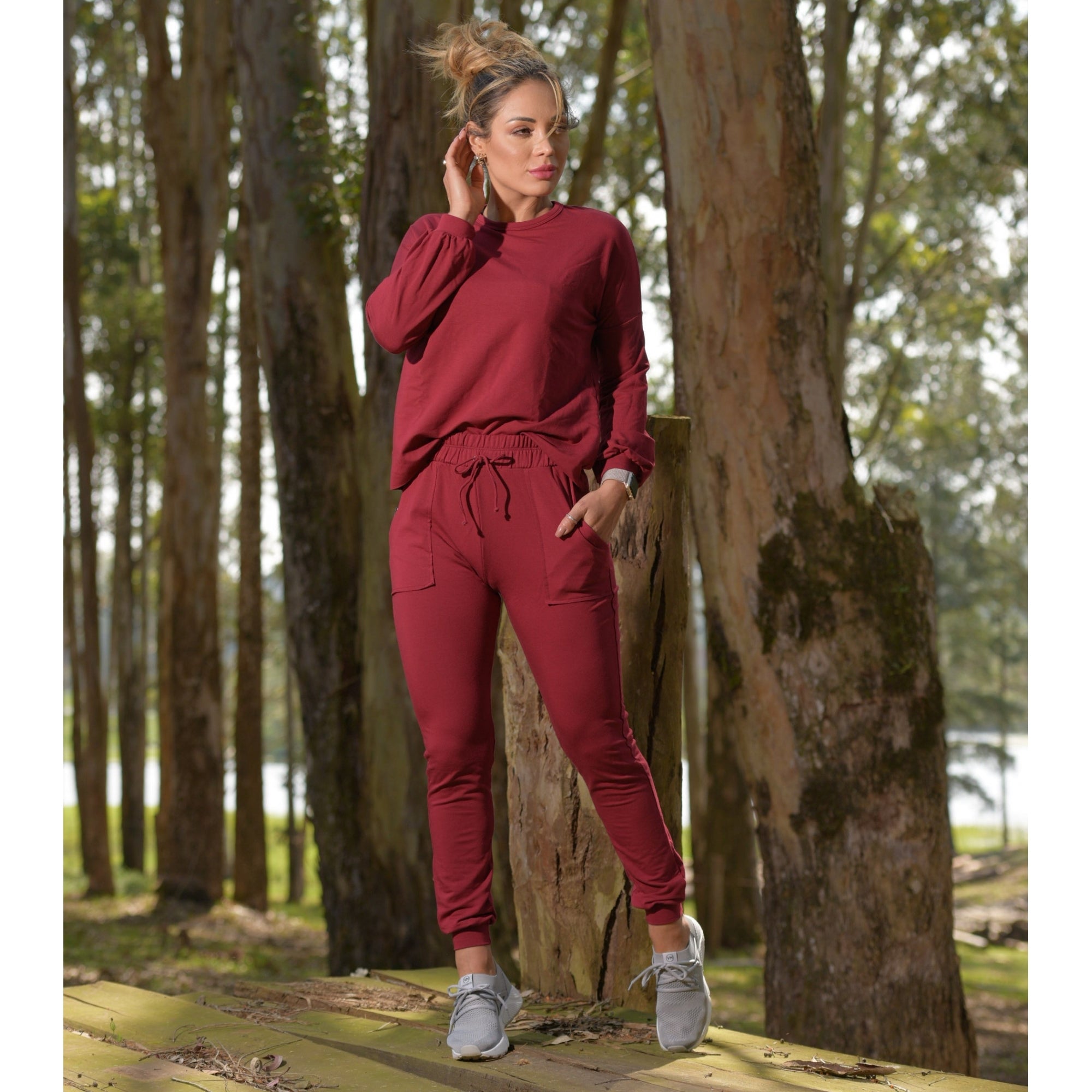 Red Slim Fit Joggers / Lounge Pants