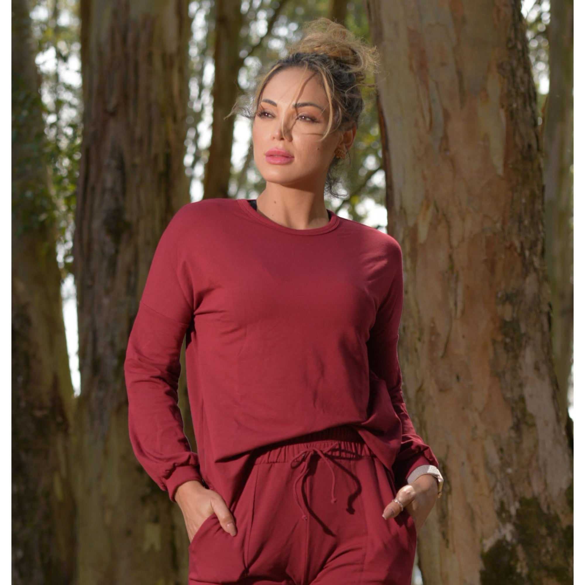 Red Quality Sport Sweatshirt