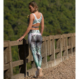 Um Bungo Cire Waxed Fitness Leggings