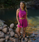 Pink Viscolycra Shorts