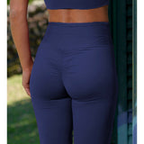 Navy Scrunch Bum Light Leggings