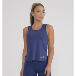 Navy In The Mix Fitness Vest Top