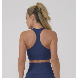 Navy Light Racerback Sports Bra