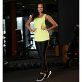 Lime Viscolycra Drop Arm Vest