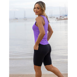 Black Supplex Bermuda Short With Pockets