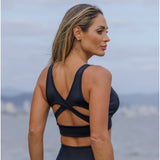 Black Power Athletic Sports Bra