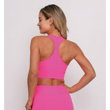 Fuschia Pink Ultra Light Sports Bra Top