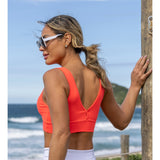 Neon V Back Supplex Bra