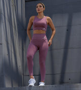 Dusty Rose High Waist Power Leggings