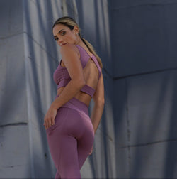 Rose Power Athletic Sports Bra