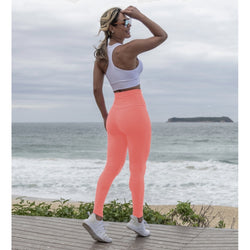 Peachie Luxury Supplex Leggings In Flamingo
