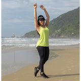 Acid Green Dip Hem Fitness Vest