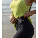 Acid Green Dip Hem Fitness Vest