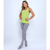 Acid Green Dip Hem Fitness Vest