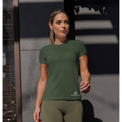 Olive Womens Sports T-Shirt