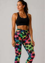 Neon Tropica Print Leggings
