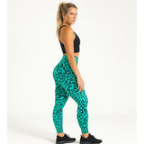 Wild Luxe Spearmint Leopard Print Leggings
