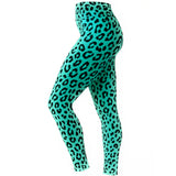 Wild Luxe Spearmint Leopard Print Leggings