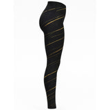Gold Streak Performance Leggings
