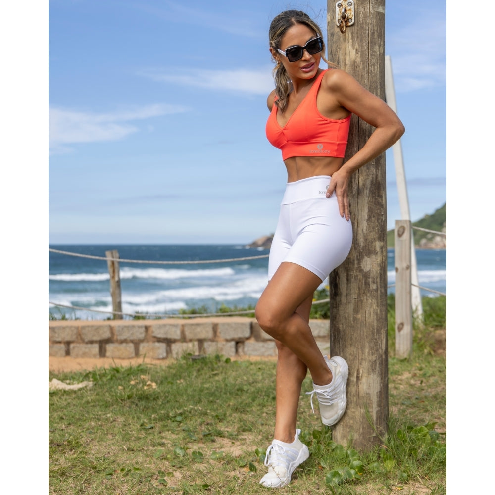 Opaque Power Athletic White Shorts